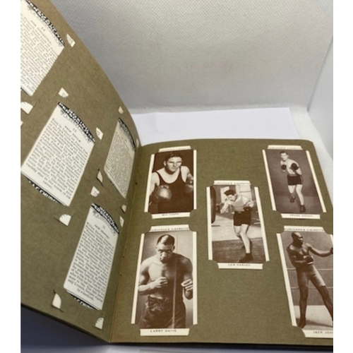 78 - rare Boxing Personalities Churchmans Cigarette cards, full set of 50 in original 1939 album