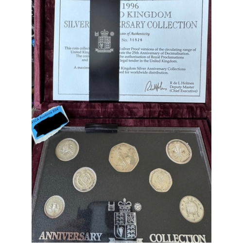 364 - Royal Mint 1996 limited Edition Silver Coin set Anniversary Collection