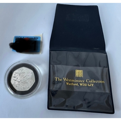 365 - 1994 Silver proof d-Day coin in capsule and Westminster pouch