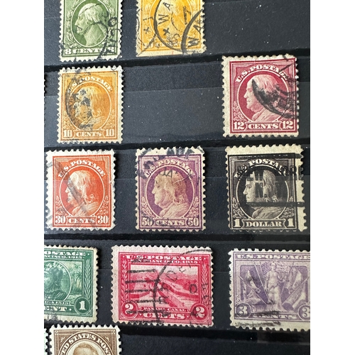 342 - USA stamp stockbook, contains approx. 2,500 mint and used stamps, Early American stamps from 1800's ... 