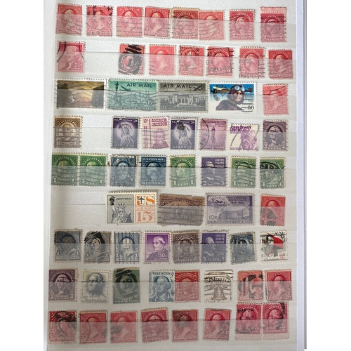 347 - American stamp stock book containing possibly a few thousand stamps, many early US stamps from 19th ... 