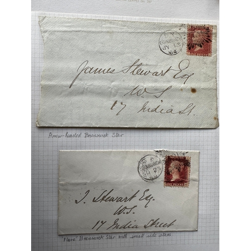 27 - UK Postal History GB QV 1855 -1879 selection of 22 covers with Penny Reds mixed interest