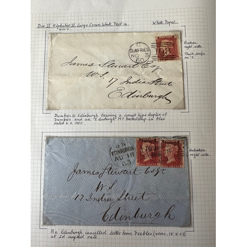 27 - UK Postal History GB QV 1855 -1879 selection of 22 covers with Penny Reds mixed interest