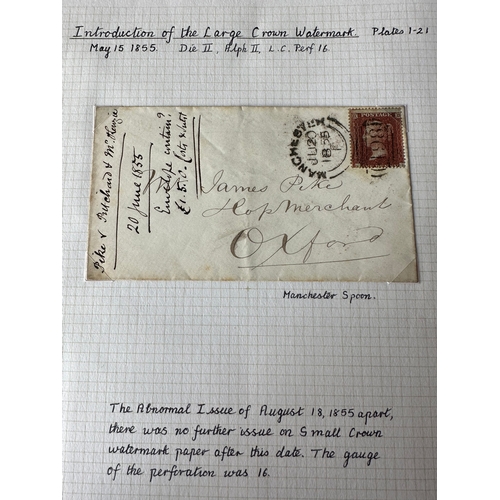 27 - UK Postal History GB QV 1855 -1879 selection of 22 covers with Penny Reds mixed interest