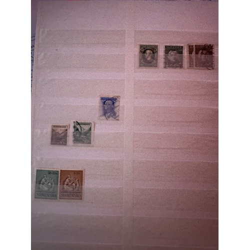 119 - Czechoslovakia dealer stamp stockbook, more earlier stamps than later. Many of Hradcany issue, some ... 