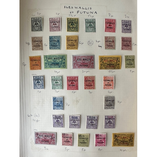 147 - FRENCH COLONIES etc selection of stamps on album sheets - almost all African. Many mint from 1892 to... 