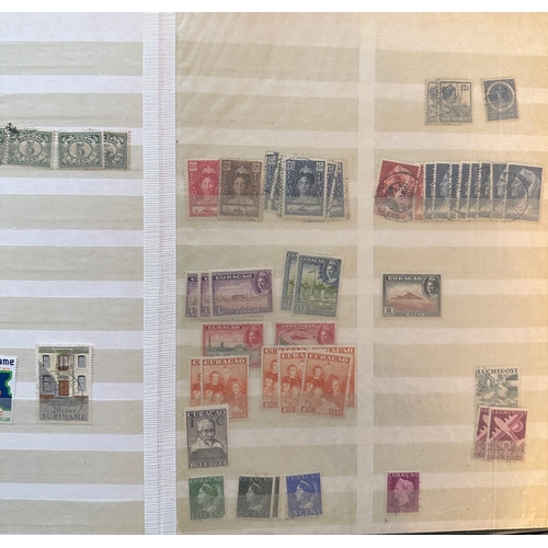 192 - NETHERLANDS AND COLONIES stamp dealers stockbook early to fairly modern largely used.
includes Ned.I... 