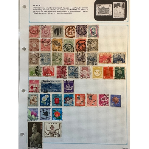 198 - JAPAN stamps on album page