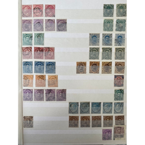 340 - ITALY duplicated lot of early stamps on stockleaves of 1863-65 issue (c.48, inc 2 lire), 1889 values... 