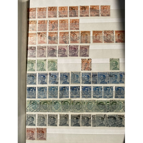 340 - ITALY duplicated lot of early stamps on stockleaves of 1863-65 issue (c.48, inc 2 lire), 1889 values... 