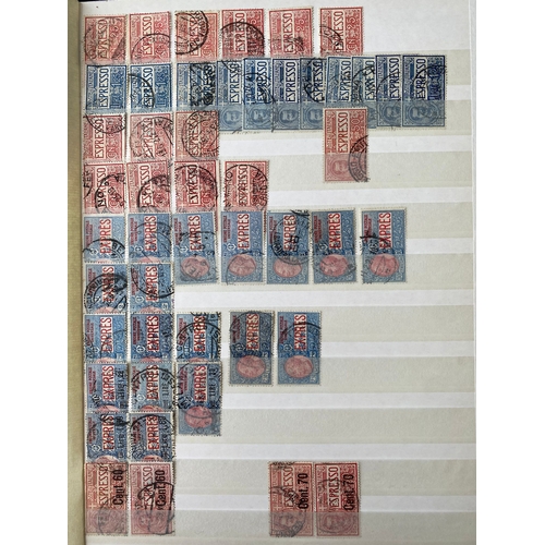 340 - ITALY duplicated lot of early stamps on stockleaves of 1863-65 issue (c.48, inc 2 lire), 1889 values... 