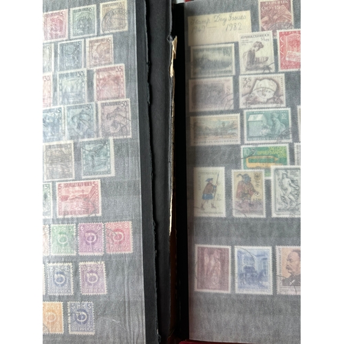 190 - AUSTRIA stamp dealer album / stockleaves, approx 540 stamps / sets / part sets and individuals from ... 