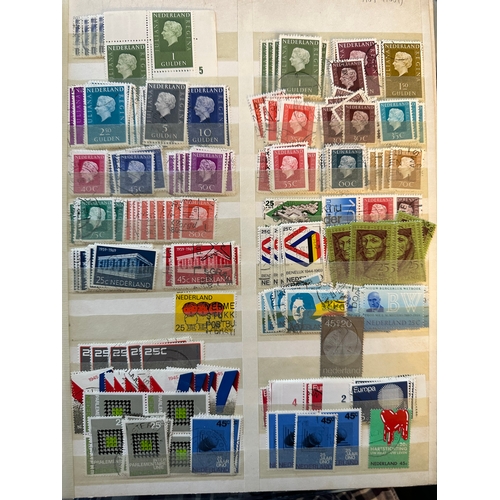 192 - NETHERLANDS AND COLONIES stamp dealers stockbook early to fairly modern largely used.
includes Ned.I... 