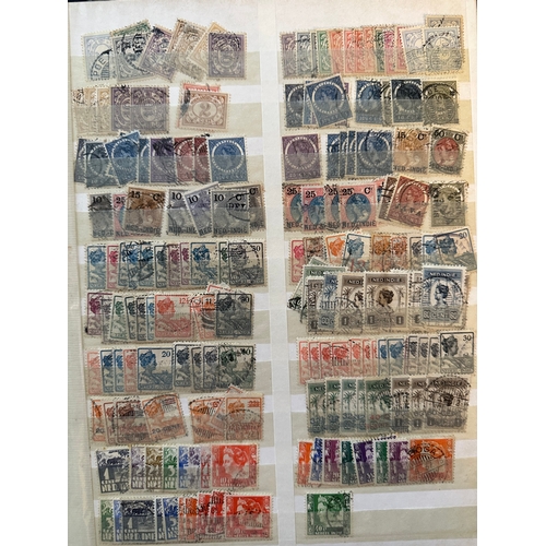 192 - NETHERLANDS AND COLONIES stamp dealers stockbook early to fairly modern largely used.
includes Ned.I... 