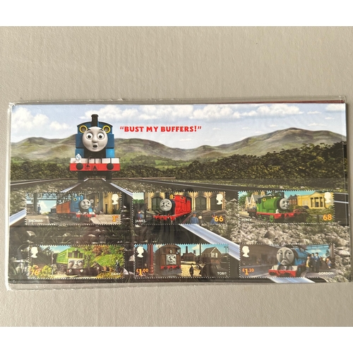 10 - Thomas the Tank Engine Royal Mail stamp Presentation Pack from 2011. complete stamps.