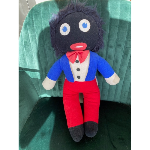 663 - Vintage toy golliwog, approx. 42cm length (16