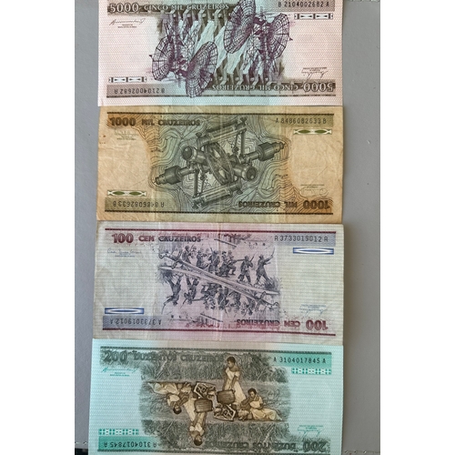 95 - BRASIL banknotes (7) circulated and uncirculated from BRAZIL