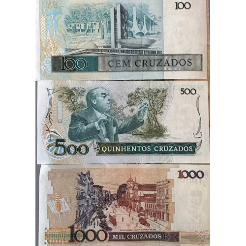 95 - BRASIL banknotes (7) circulated and uncirculated from BRAZIL