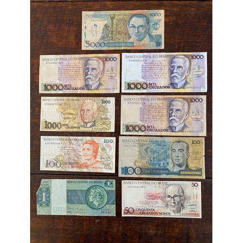 120 - Brazil banknotes (9) circulated