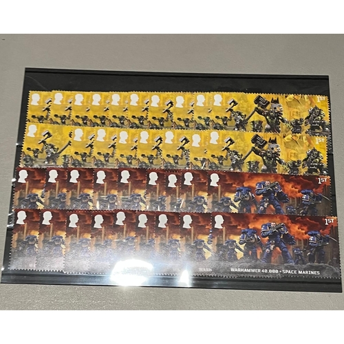 138 - Warhammer 1st class stamps (36) mint nh, face value £ 59.40