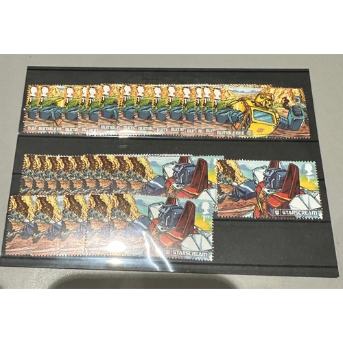 181 - Transformers illustrated first class stamps (30), mint nh, face value £49.50