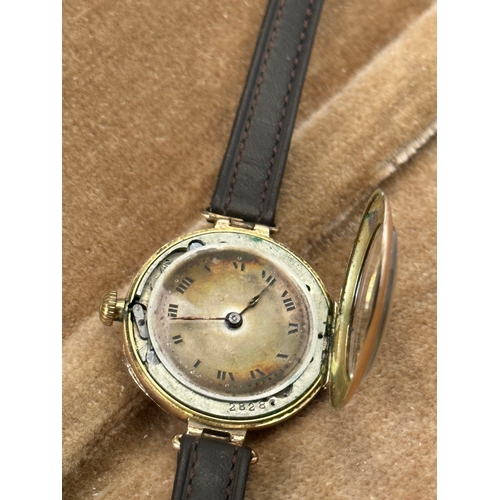 522 - ROLEX gold cased ladies watch, box not included, works when listed but no guarantees given or implie... 