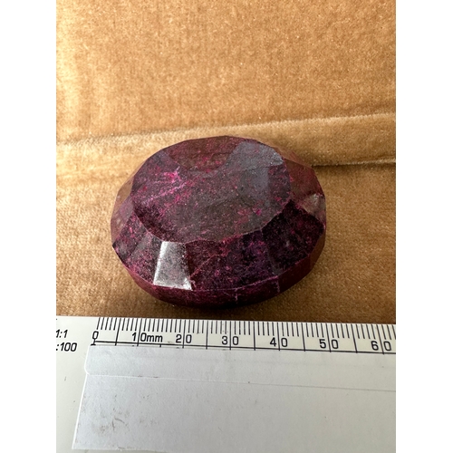 545 - Natural ruby large gemstone, certificate lost, estimated over 800 Ct