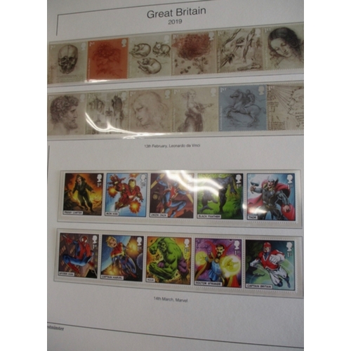 615 - Westminster well stocked stamp album with face value c.£200 Royal Mail GB commemorative stamp sets a... 