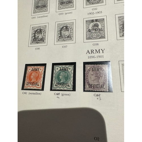 654 - UK GB QV KE Official stamps inc mint um