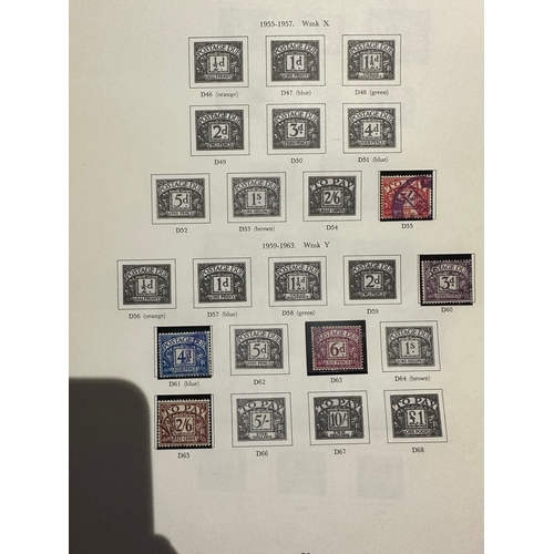 655 - UK GB Postage Due stamps from 1924 inc 5/- rarer 5 shillings stamp