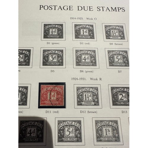 655 - UK GB Postage Due stamps from 1924 inc 5/- rarer 5 shillings stamp