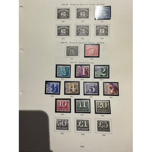 655 - UK GB Postage Due stamps from 1924 inc 5/- rarer 5 shillings stamp