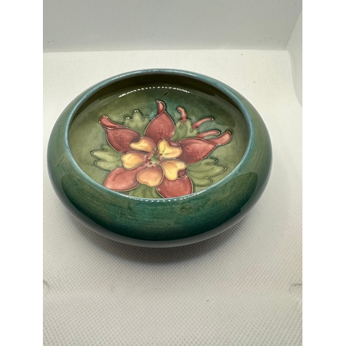 694 - Moorcroft pottery bowl, green floral