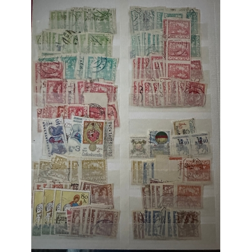 119 - Czechoslovakia dealer stamp stockbook, more earlier stamps than later. Many of Hradcany issue, some ... 