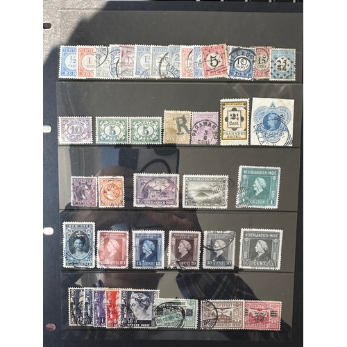 234 - NETHERLANDS COLONIES mint and used stamp selection of earlier Dutch stamps on Hagner Pages (4) inclu... 