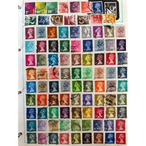 253 - SG WORLDEX stamp album ( incomplete pages - excludes most commonwealth ) with hundreds of stamps fro... 