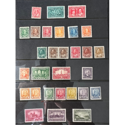 307 - CANADA early mint stamps from 1903 KE7 on Hangner Page ( and reverse ). Many medium / better values ... 