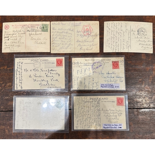 670 - Rare KE KG postcards covers from 1905 to 1936 including Field Post, postings on the high seas with P... 