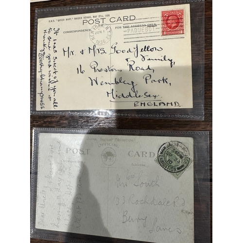 670 - Rare KE KG postcards covers from 1905 to 1936 including Field Post, postings on the high seas with P... 