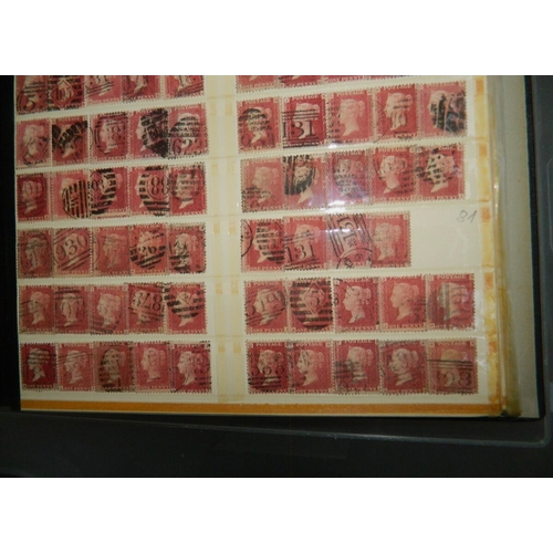 7 - Huge collection of around 1900 x GB QV penny reds in an old album, the 1d red stamps range from plat... 