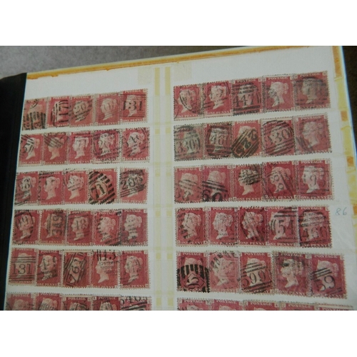 7 - Huge collection of around 1900 x GB QV penny reds in an old album, the 1d red stamps range from plat... 