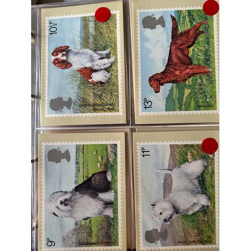 713 - GB Royal Mail PHQ post cards in an album, approx. 25 sets plus a few others c.137 in total, mint and... 