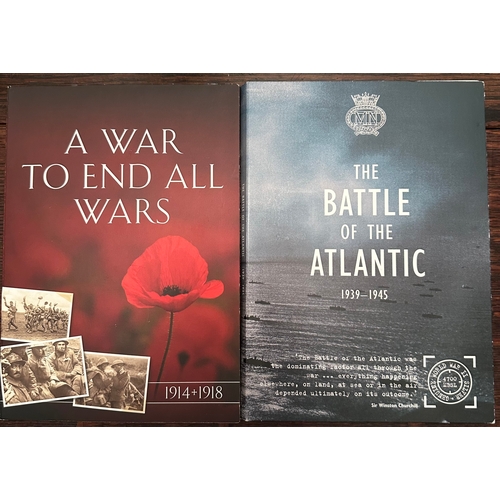 720 - coins (5) including £20 The Battle of the Atlantic commemorative coin in packs