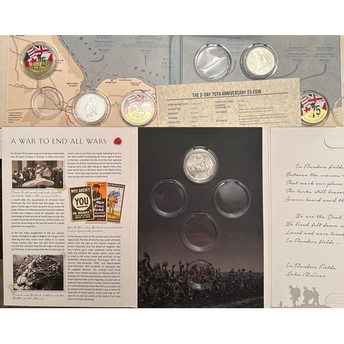 722 - D-Day and War commemorative coins (6)