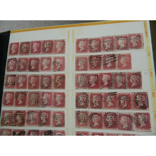 7 - Huge collection of around 1900 x GB QV penny reds in an old album, the 1d red stamps range from plat... 