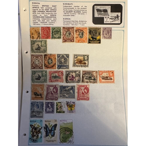 211 - COMMONWEALTH stamps on SG stamp album loose leaf pages including QV, early to modern