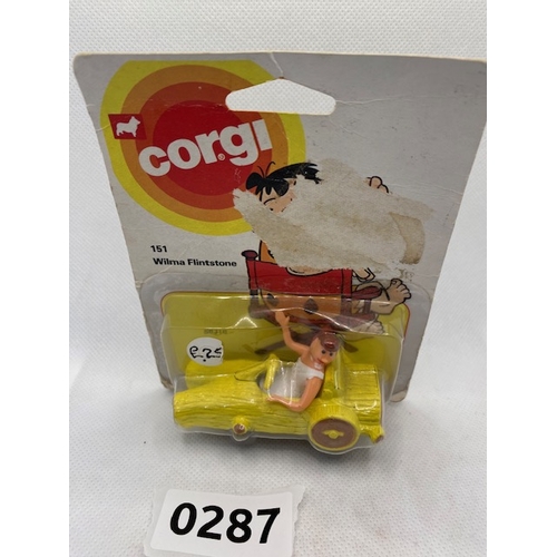 288 - Vintage CORGI Junior 151 Wilma Flintstone in original packaging