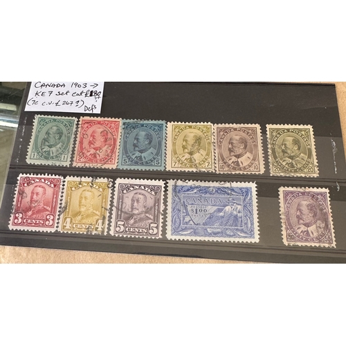 321 - CANADA KE7 1903 Def set 1c to 50c plus other early stamps, High cat value £180 (+?)