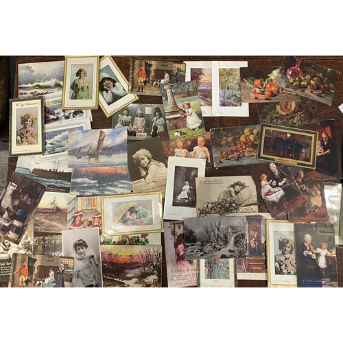 326 - Edwardian / early TUCKS postcards ( approx. 45    ) used most with stamps