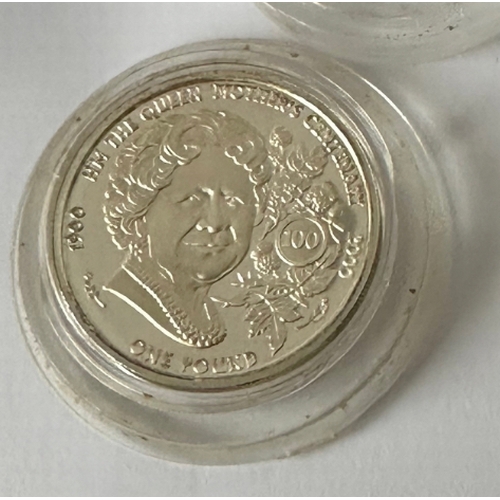 370 - GUERNSEY silver one pound coin, Queen mothers centenary